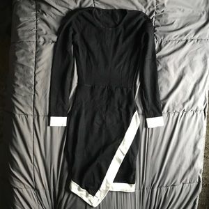 Maggie Queen brand new black tight fitting dress size small